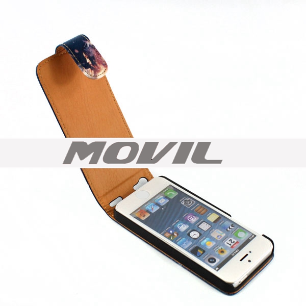 NP-1961 PU  leathe funda para Apple iPhone 5s -2